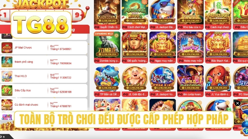 TG88 ⭐ Trang Chủ Chính Thức T10/2026 | Link TG88 Hốt Liền +188K 19 Toàn bộ trò chơi đều được cấp phép hợp pháp
